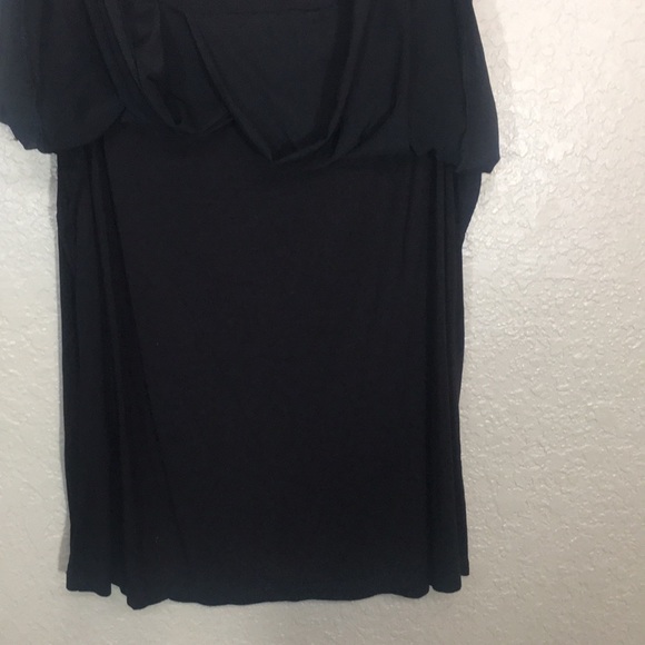 NYGARD Jersey Knit Chiffon Overlay with Crisscross Back Yoke and Side Vents - Picture 9 of 15